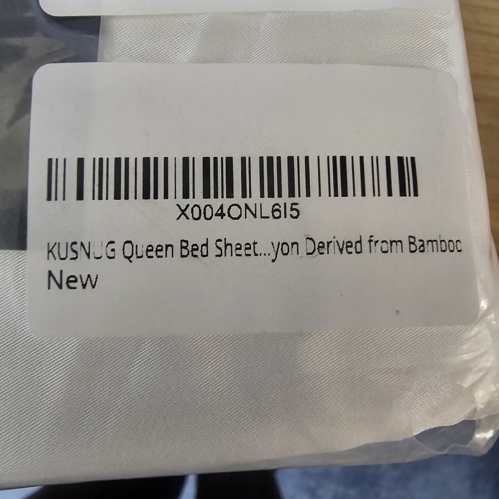 NIB Bamboo Sheet set 4 Pieces Queen White Deep Pockets - Picture 12 of 13
